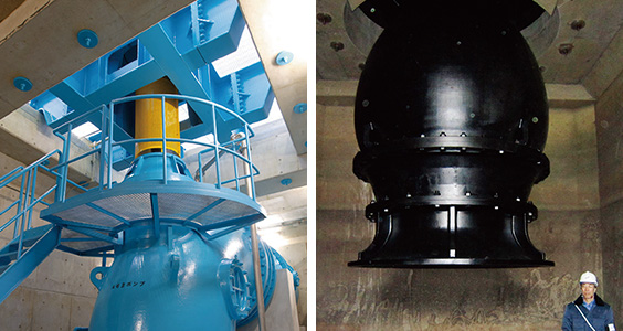 vertical shaft mixed-flow pump