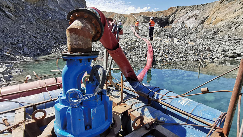 Springwater Drainage System for Iron Ore Mine